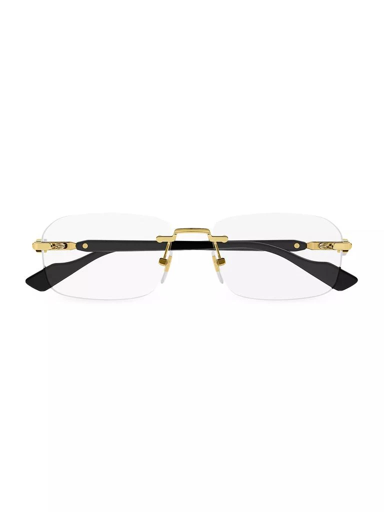 Gucci 125th Street 55MM Rimless Optical Glasses 1
