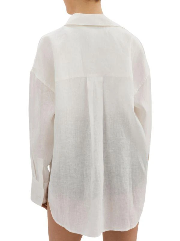 LaMarque Oversized Linen Button Down Shirt 2