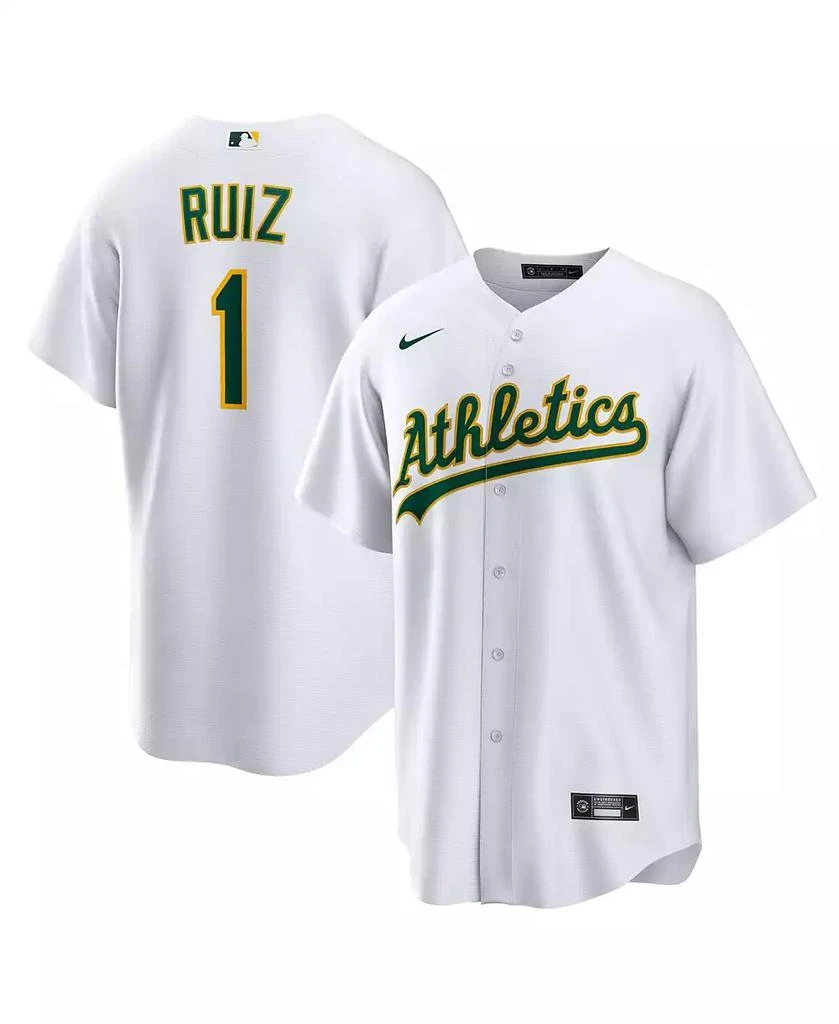 NIKE Men's Esteury Ruiz White Oakland Athletics Home Replica Jersey 1