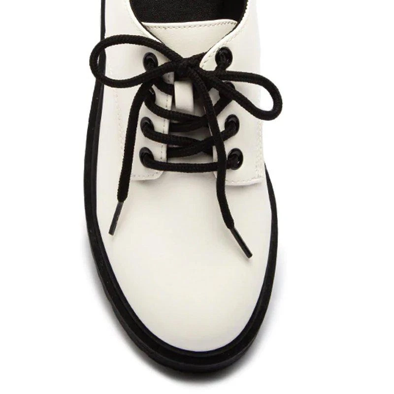 SOBEYO Women's Platform Oxford Lace-Up 4 Eyelets Shoes 2