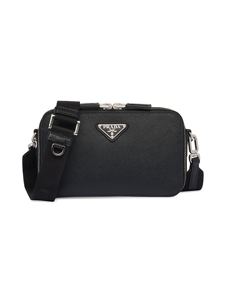 【PRADA】BRIQUE SAFFIANO LEATHER BAG Prada Brique Saffiano Leather Bag - Shoulder Bags - Free