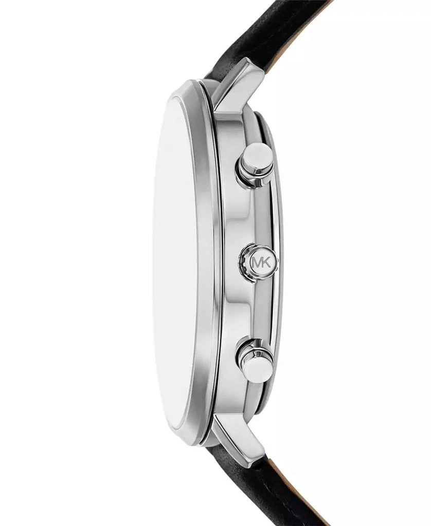 Michael Kors Men's Blake Multifunction Black Leather Watch, 42mm 3