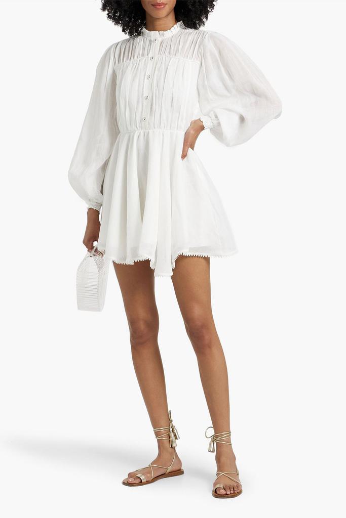 Charo Ruiz Ibiza Gracy ramie-blend voile mini dress