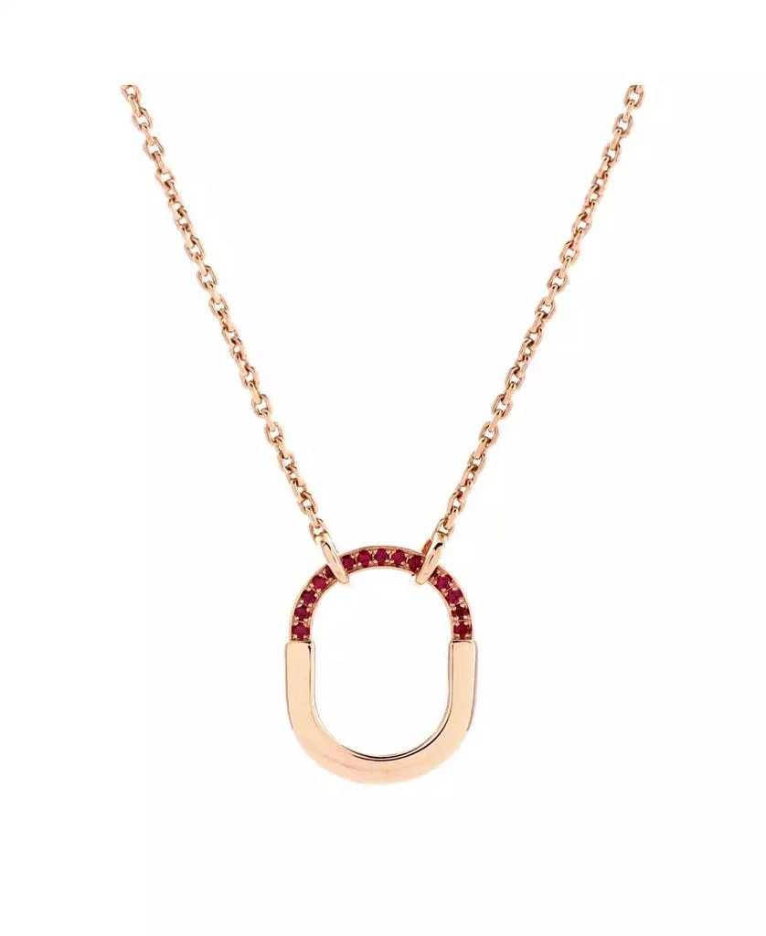 Pre-Owned Tiffany 
Co Lock Motif Pendant Necklace