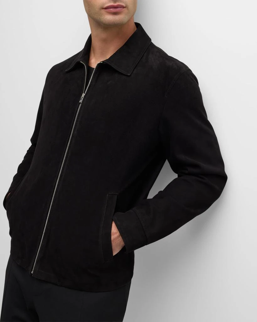Theory Men's Hazelton Leather Blouson Jacket 6