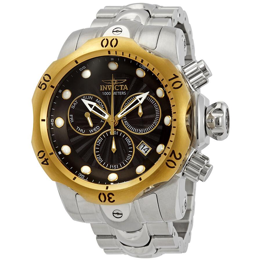 Invicta Open Box - Invicta Venom Chronograph Black Dial Men's Watch 23889