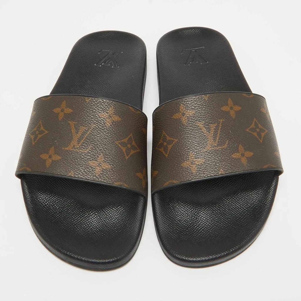 Louis Vuitton Louis Vuitton Monogram Macassar Canvas Waterfront Slides Size 40.5 3