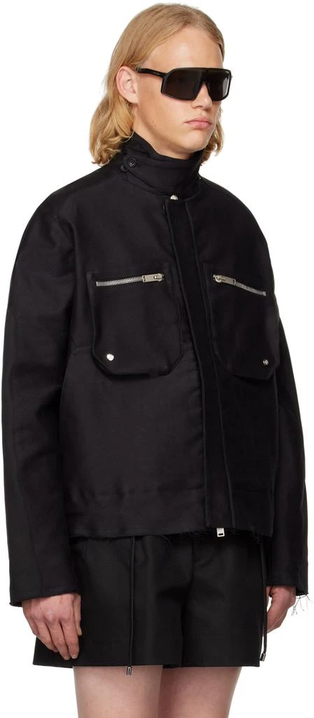ADYAR SSENSE Exclusive Black Paneled Jacket 2