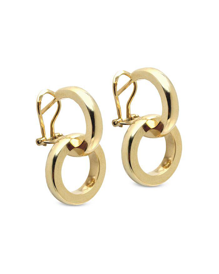 L. Klein 18K Yellow Gold Duetto Changeable Double Hoop Earrings