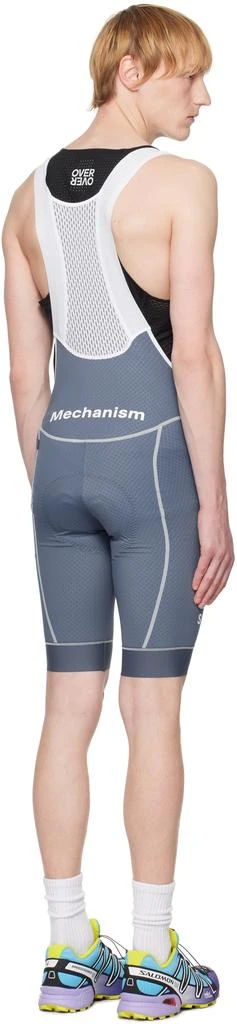 Pas Normal Studios Blue & White Mechanism Bib Shorts 3