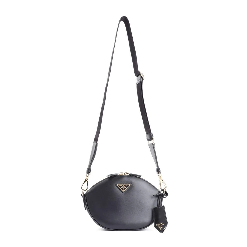 Prada BLACK LEATHER CROSSBODY BAG 1