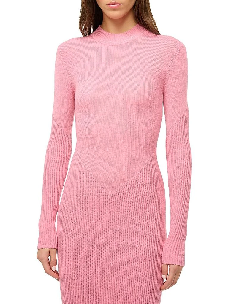 Staud Ramona Rib-Knit Wool-Blend Maxi Dress 5