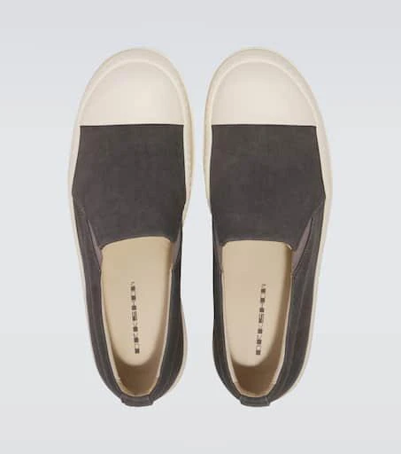 Rick Owens Boat denim slip-on sneakers 4