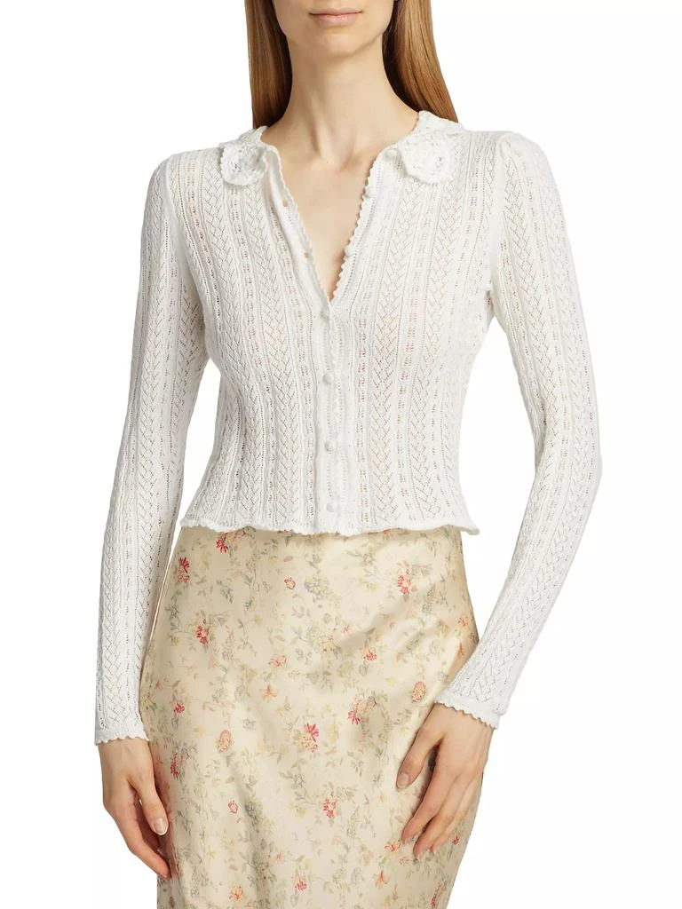 DÔEN Martina Crochet Collar Cardigan 3