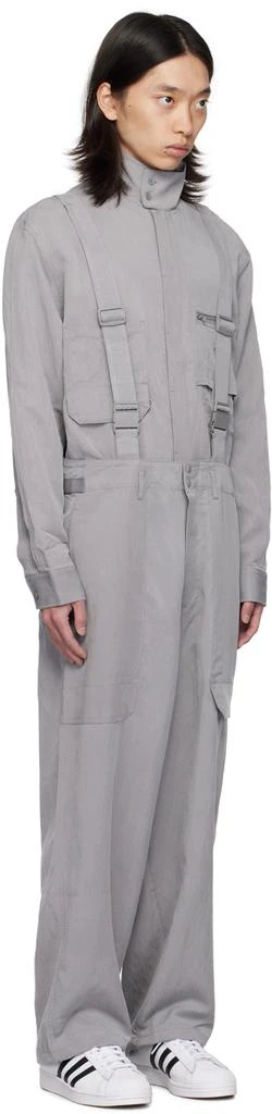 Y-3 Gray Suspender Cargo Pants 2