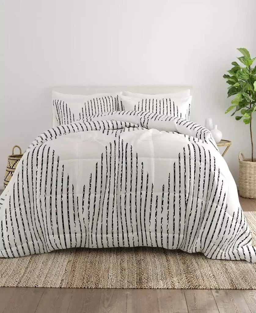 IENJOY HOME Ultra Soft Diamond Stripe 3-Pc. Comforter Set 10