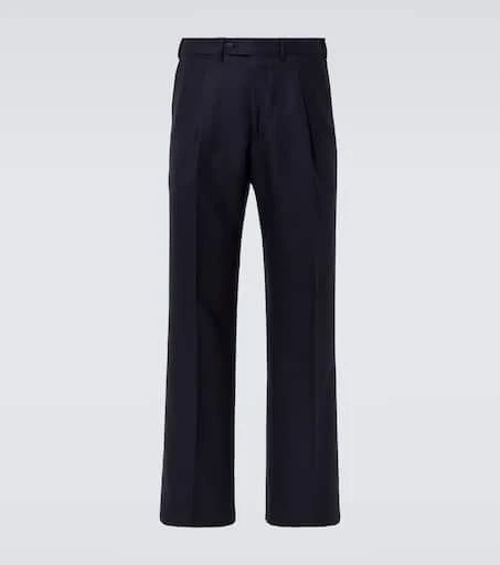 Saman Amel Amo wool twill straight-leg pants 1