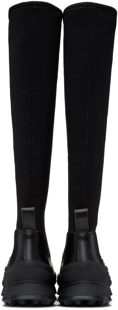 Jil Sander Black Leather Tall Boots 2