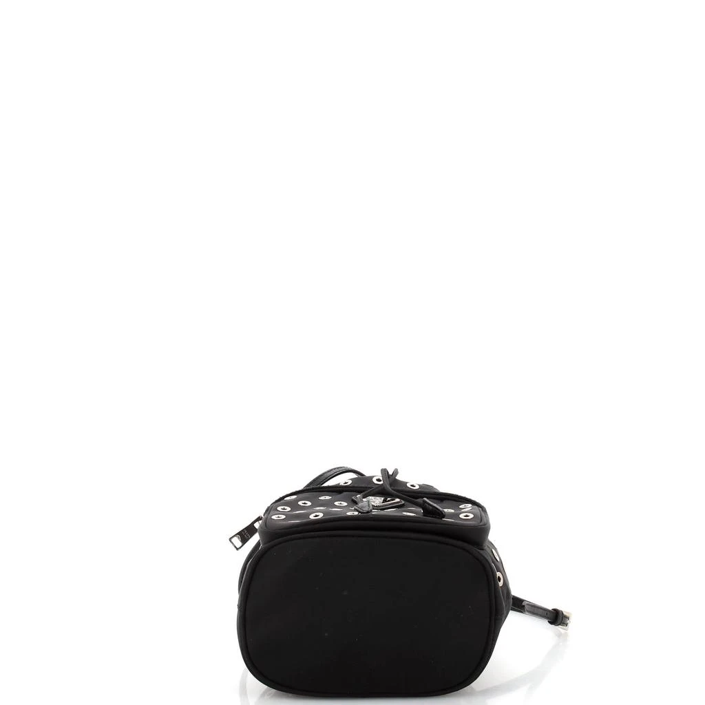 Prada Grommet Drawstring Bucket Bag Tessuto Medium 4