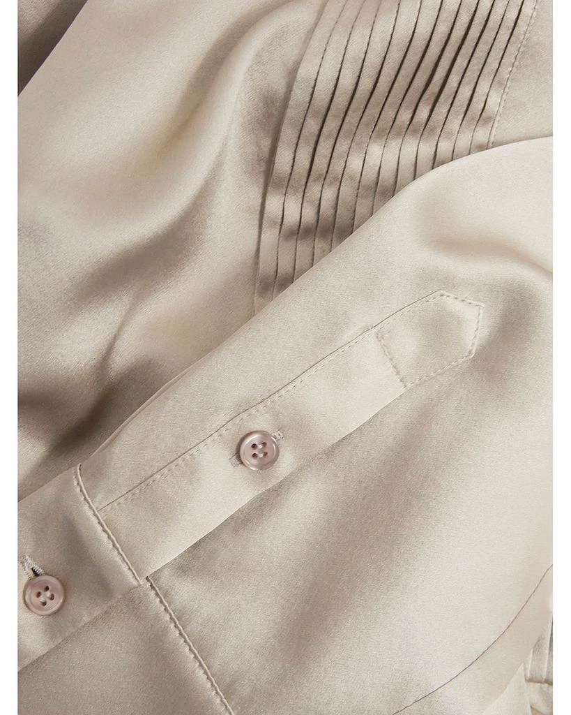 HOBBS LONDON Jaya Silk Pleated Blouse 7