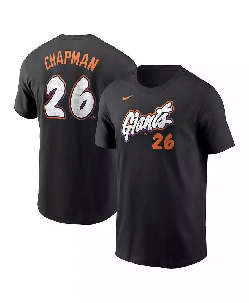 NIKE Men's Matt Chapman Anthracite San Francisco Giants 2025 City Connect Fuse Name Number T-Shirt 1