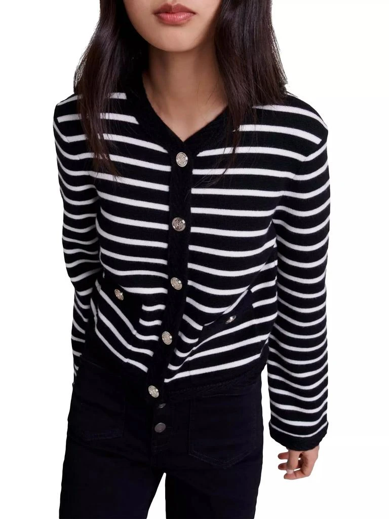 Maje Striped Cardigan 5