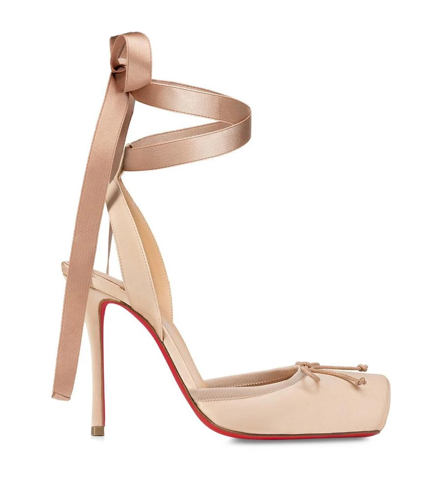Christian Louboutin Cassia Satin Lace-Up Pumps 100 1