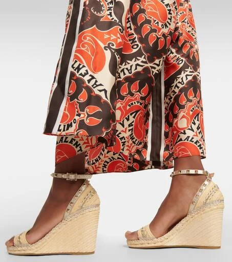 Valentino Rockstud espadrille wedges 4