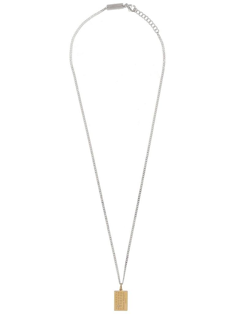 アクセサリー LEMAIRE Personal Brush Necklace PERSONAL BRUSH NECKLACE - Silver / Salt And Pepper - Brass
