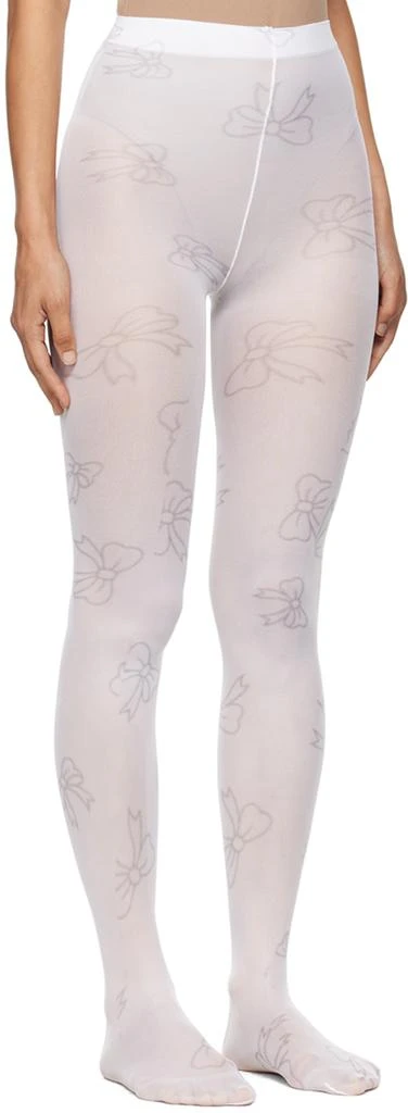 Ashley Williams White Bow Tights 2