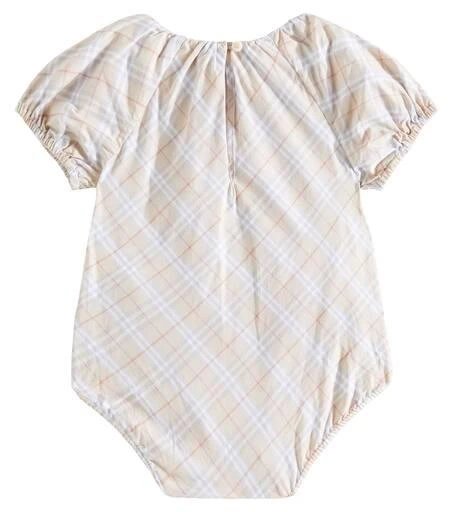 Burberry Baby checked bodysuit 2