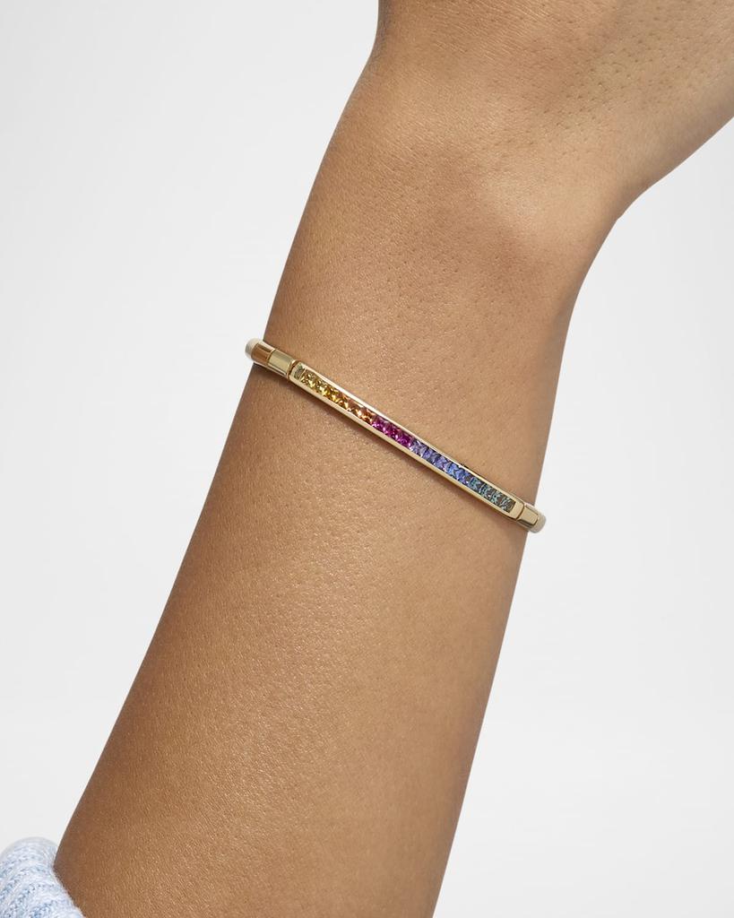 Stevie Wren 18K Yellow Gold L'Clat Sapphire Link Bracelet