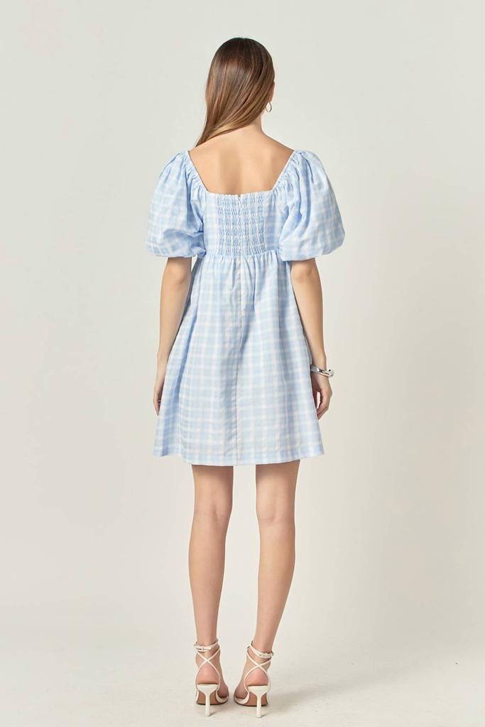 English Factory English Factory - Gingham Crush Mini Dress