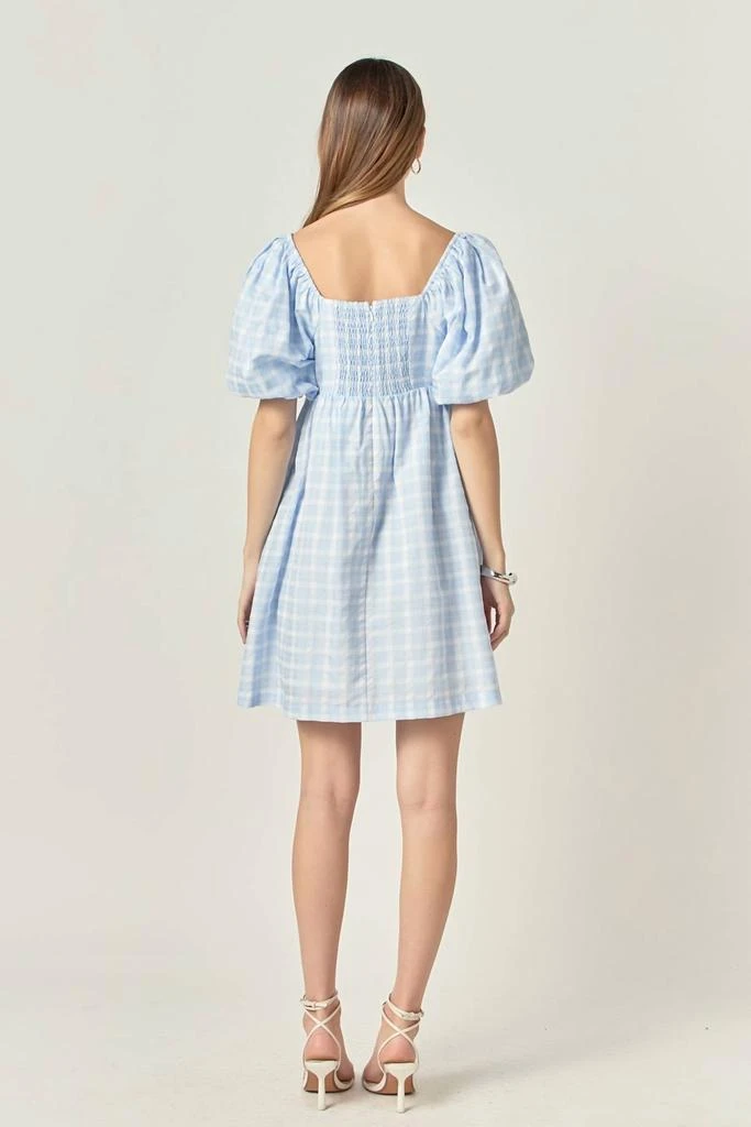 English Factory English Factory - Gingham Crush Mini Dress 2