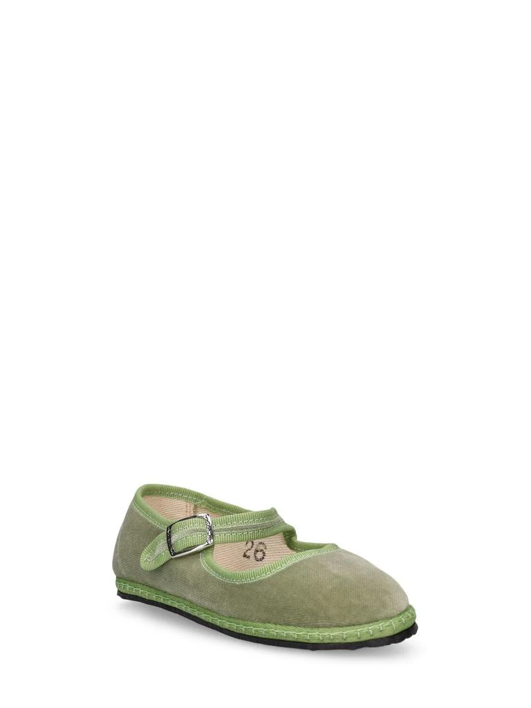 VIBI VENEZIA Cotton Velvet Mary Jane Loafers 2