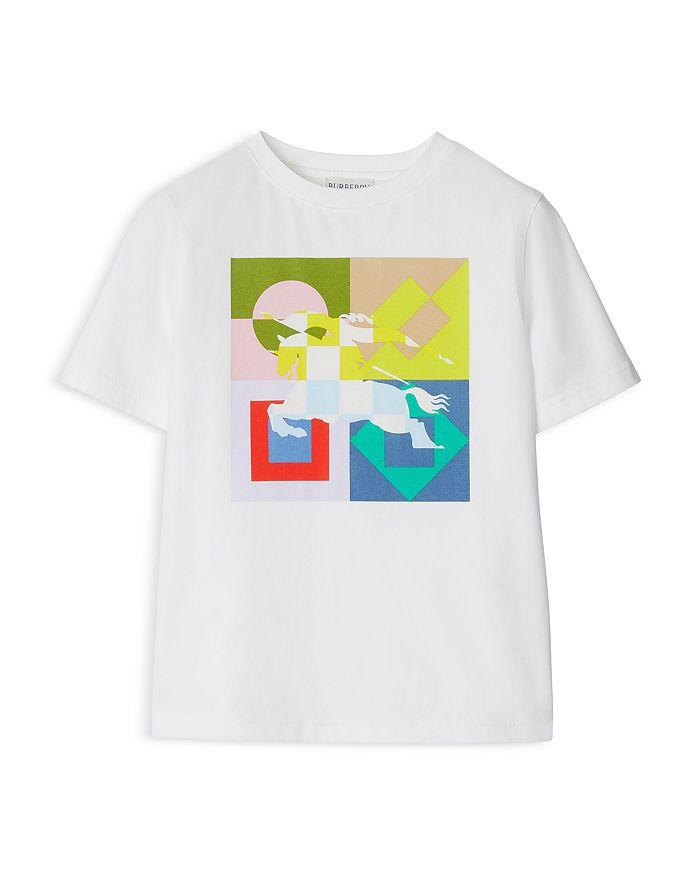 Burberry Boys' C KB5 Cedar Raglan Geo Graphic Tee - Little Kid, Big Kid