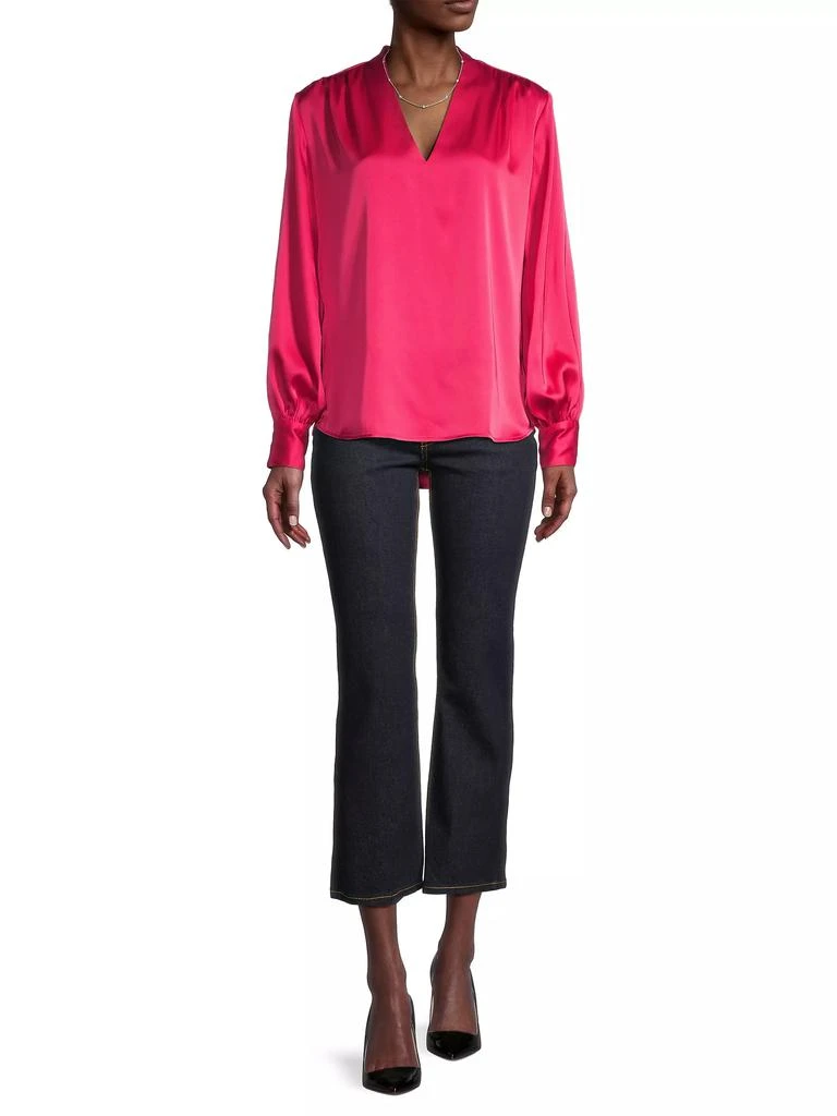 Karmamia Edith V-Neck Satin Blouse 2