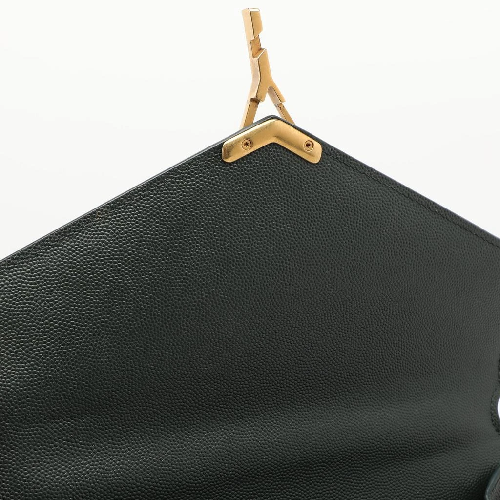 Yves Saint Laurent Green Leather Cassandra Top Handle Bag 5