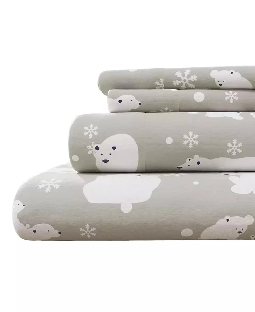 Linery 
Co Ultra-Soft Turkish Cotton Flannel Christmas Print Sheet Set