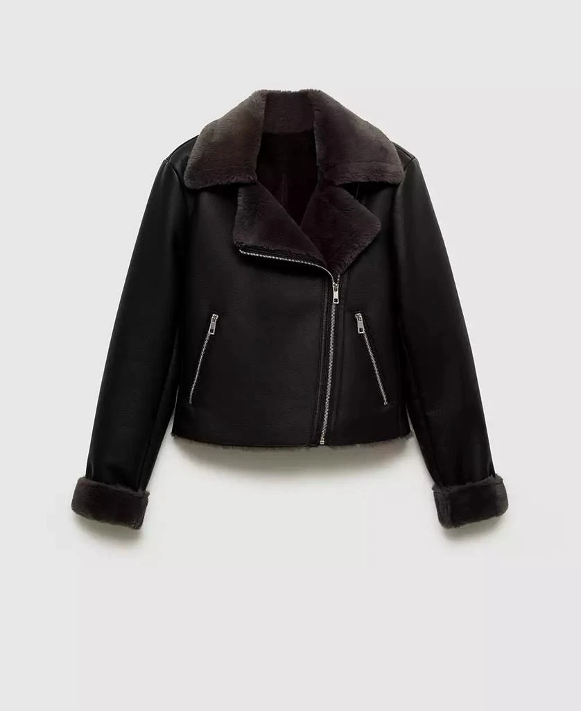 Mango Women's Faux Shearling-Lined Jacket 5