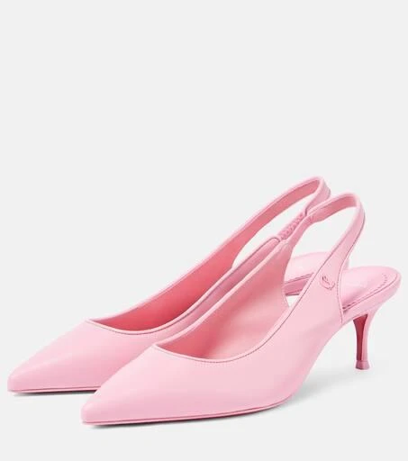 Christian Louboutin Sporty Kate 55 leather slingback pumps 5