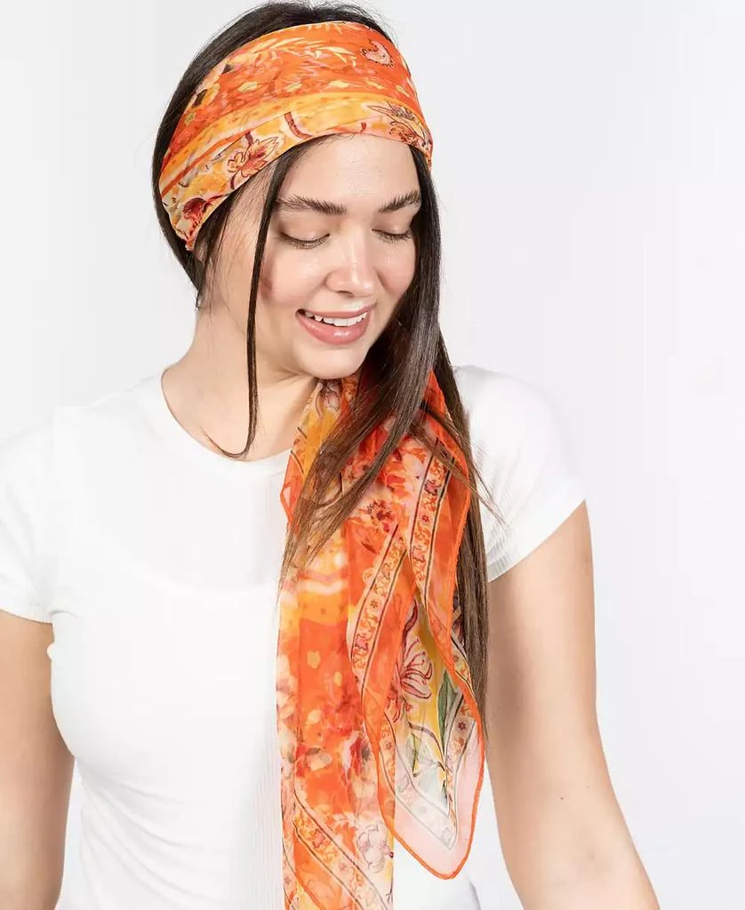 Vince Camuto Women's Paisley Floral Square Scarf 2