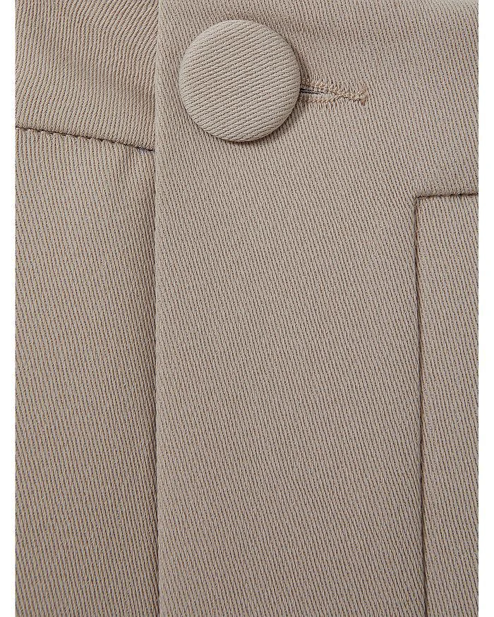REISS Coraline Button Front Wide Front Zip Pants 5