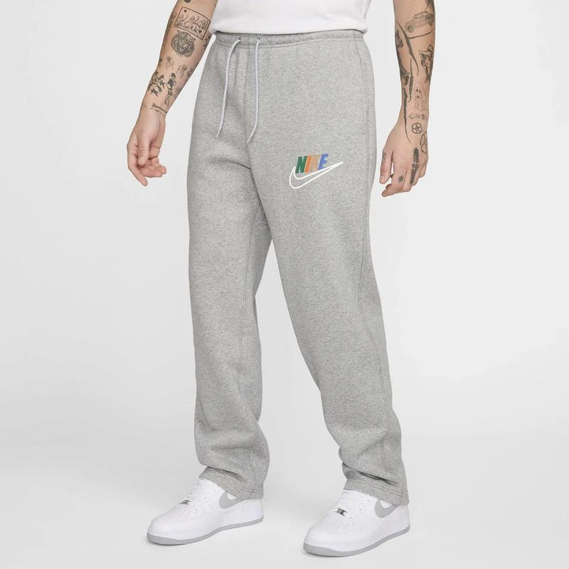 Open Hem Nike Light Grey Sweatpants Mens NIKE Nike Club Futura