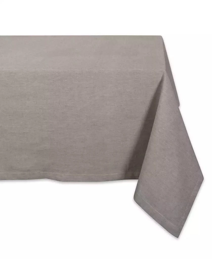 Design Imports Solid Chambray Tablecloth 60" x 120" 9