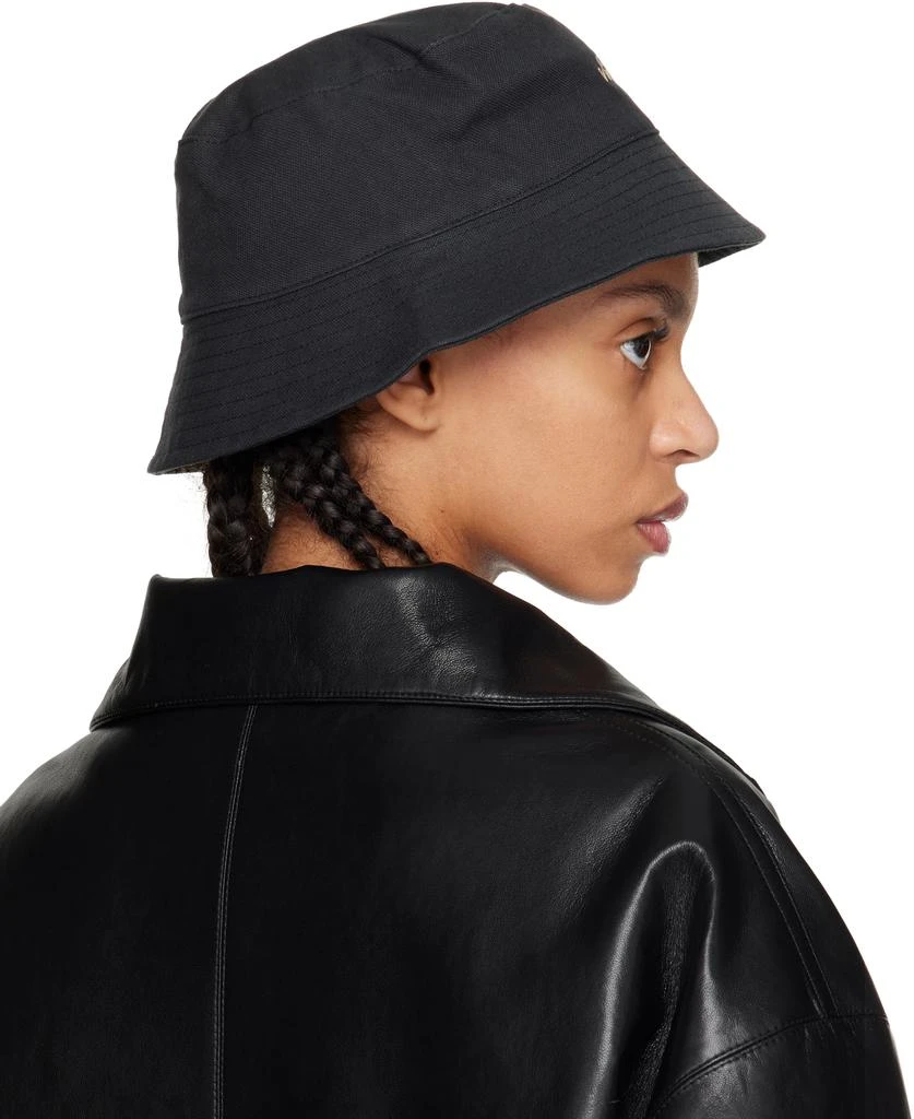 Nanushka Black Caran Bucket Hat 3