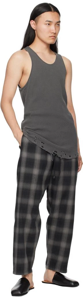 NEIGHBORHOOD Gray Hombre Check Easy Trousers 4