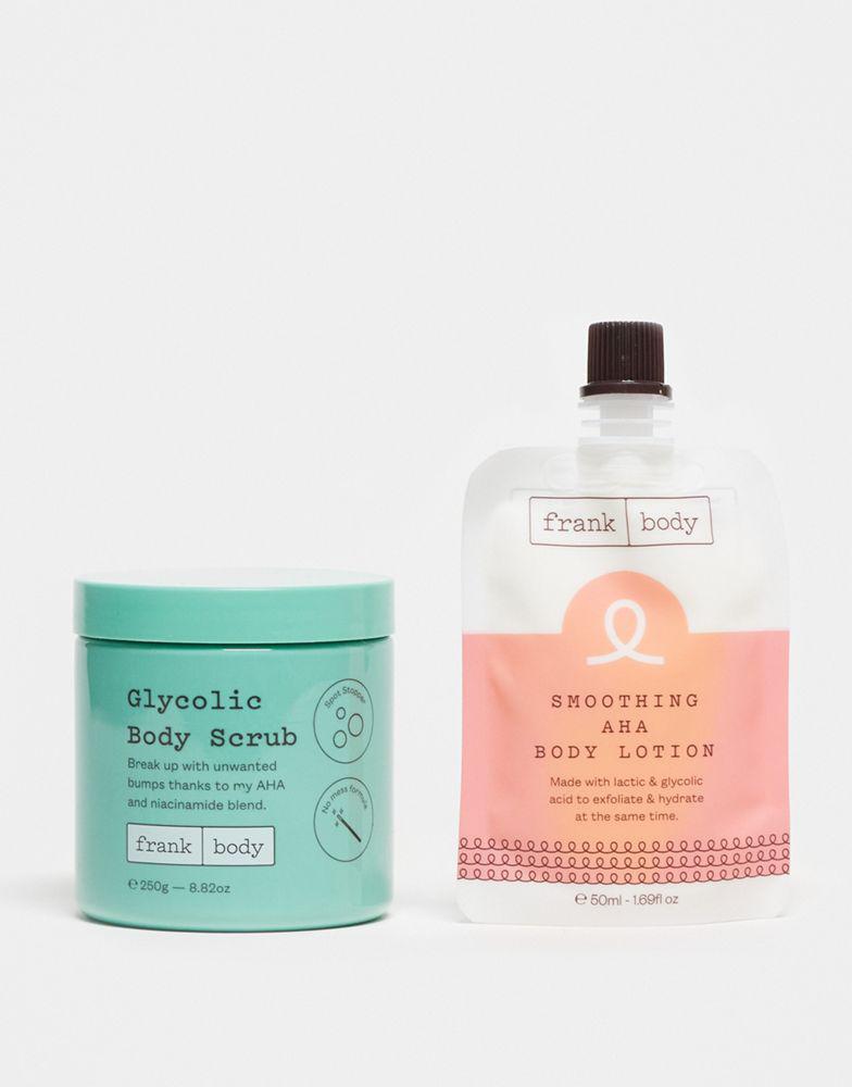 Frank Body Frank Body Glycolic Body Scrub 250g + Free Smoothing AHA Body Lotion 50ml