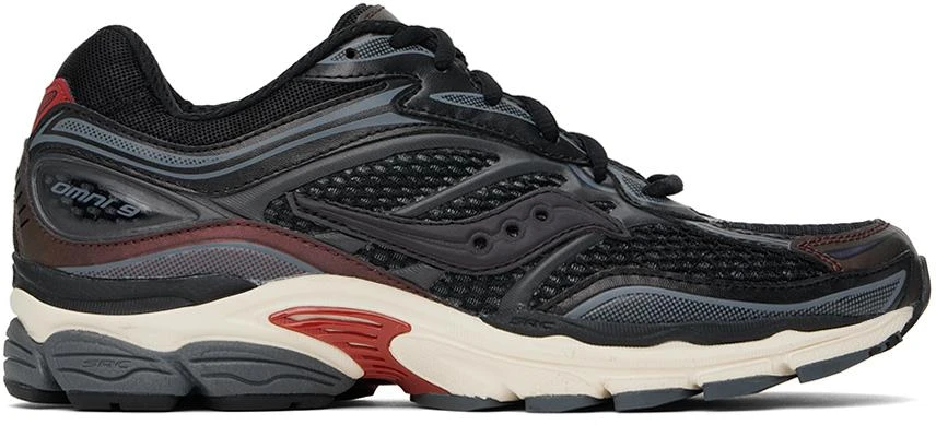 Saucony Black & Brown ProGrid Omni 9 Disrupt Sneakers 1