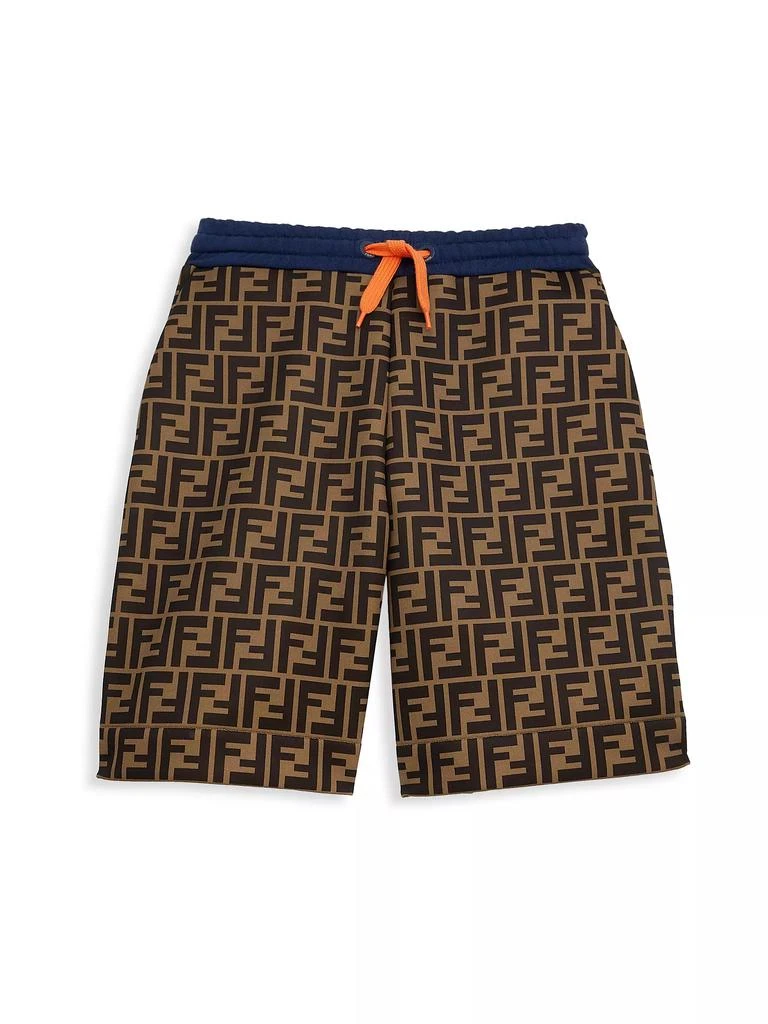 Fendi Boy's Allover FF Neoprene Shorts 1